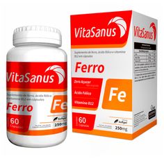 Suplemento Alimentar Vitasanus Ferro 60 Capsulas Softgel