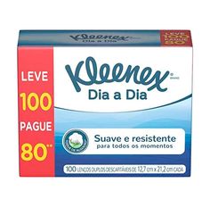 Lenço De Papel Kleenex Leve 100 Pague 80 Unidades