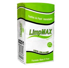 Papel Toalha Interfolha Limpmax 100% Celulose 20x21 Com 1000 Folhas