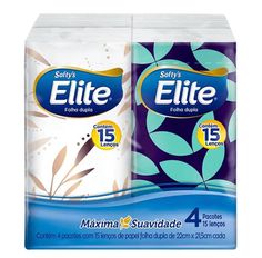 Kit Lenço Descartável De Papel Softys Pocket Com 4 Unidades