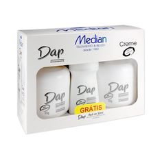 Kit Desodorante Creme Dap Com 2 Unidades Grátis Roll On 30ml