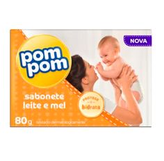 Sabonete Pom Pom Leite E Mel 80g