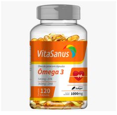 Suplemento Alimentar Vitasanus Ômega 3 120 Cápsulas Soft