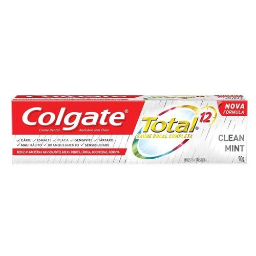 Creme Dental Colgate Total 12 Clean Mint 90g