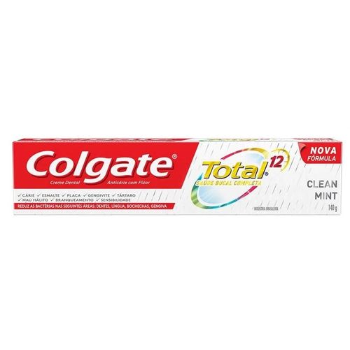 Creme Dental Colgate Total 12 Clean Mint 140g