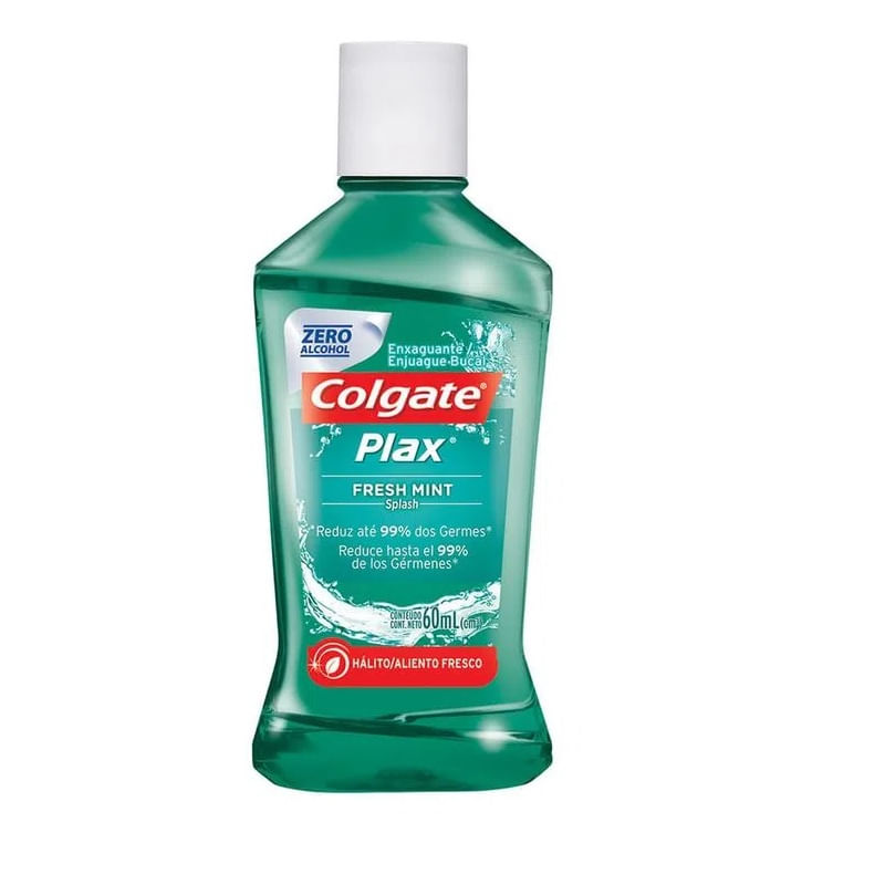 Enxaguante Bucal Colgate Plax Fresh Mint 60ml - Lojas Rede