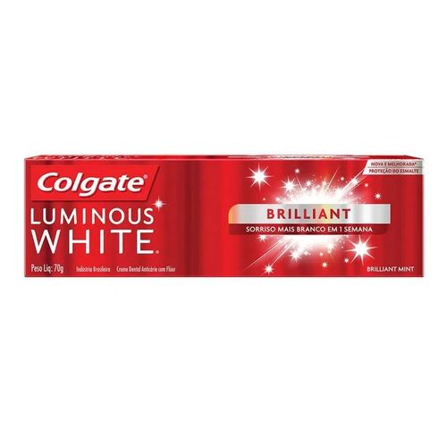 Creme Dental Colgate Luminous White Brilliant Mint 70g