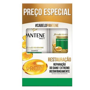Kit Pantene Shampoo 400ml+Condicionador 175ml Restauração