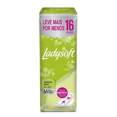 Absorvente Ladysoft Normal Suave Com Abas Com 16 Unidades