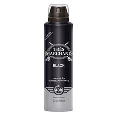 Desodorante Aerossol Antitranspirante Très Marchand Masculino Black 150ml