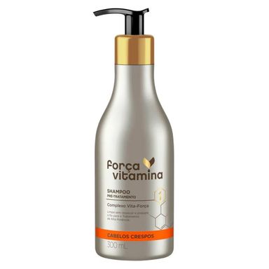Shampoo Força Vitamina Cabelos Crespos 300ml