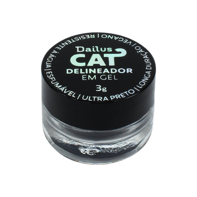 Delineador Em Gel Dailus Cat - Ultra Preto