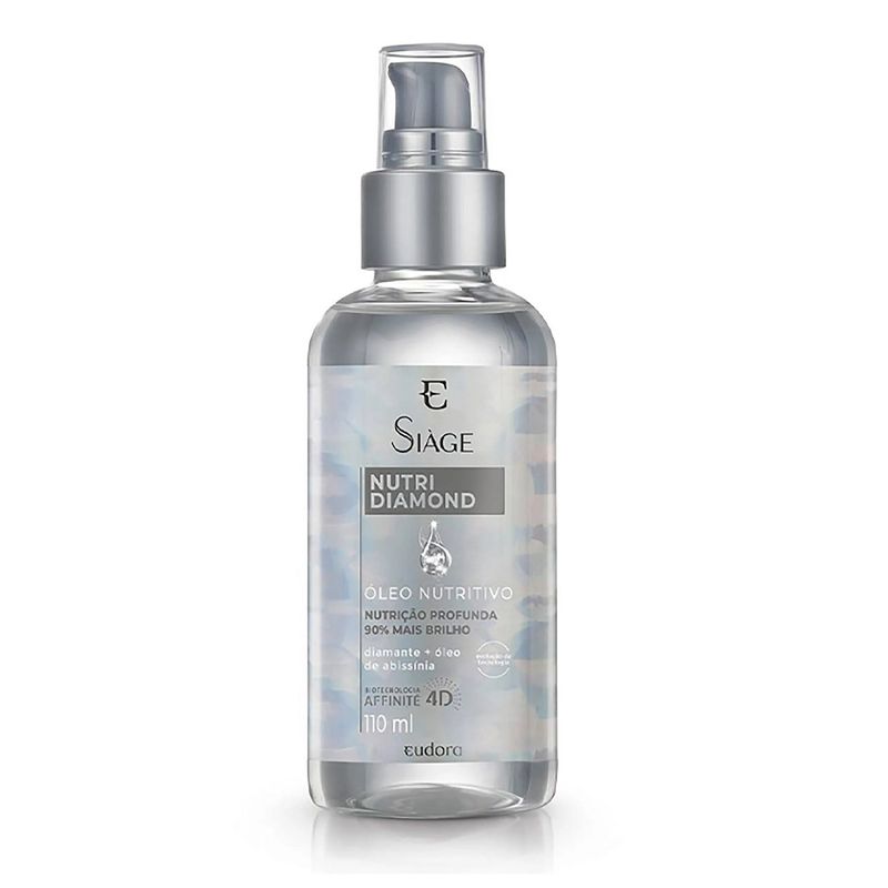 Óleo Capilar Eudora Siàge Nutri Diamond 110ml - Lojas Rede