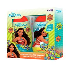 Kit Shampoo 250ml + Condicionador 230ml Infantil View Moana Grátis Tatuagem