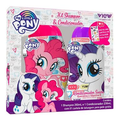 Kit Shampoo 250ml + Condicionador 230ml Infantil View My Little Pony