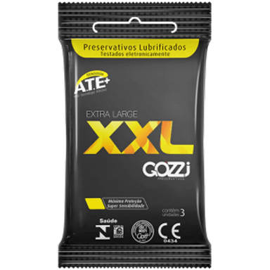 Preservativo Gozzi Ultra Sensitive XXL Com 3 Unidades