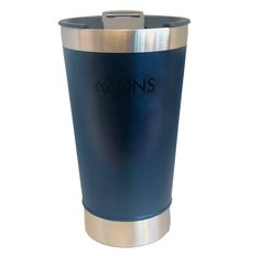 Copo Térmico Inox Mons Sports Com Tampa Azul 473ml