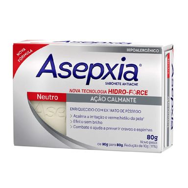 Sabonete Asepxia Neutro Ação Calmante 80g