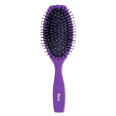 Escova De Cabelo Ricca Oval Roxo Almofadada - 186