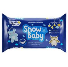 Toalha Umedecida Snow Baby Hora De Dormir - 45 Unidades
