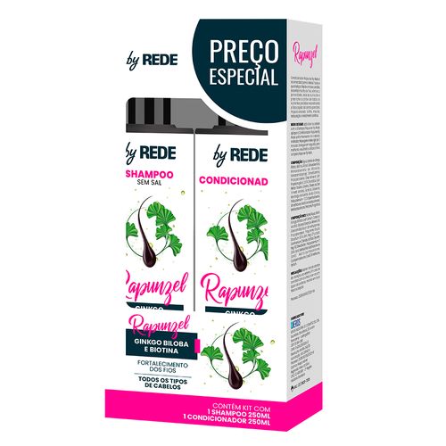 Kit Shampoo + Condicionador By Rede Rapunzel 250ml