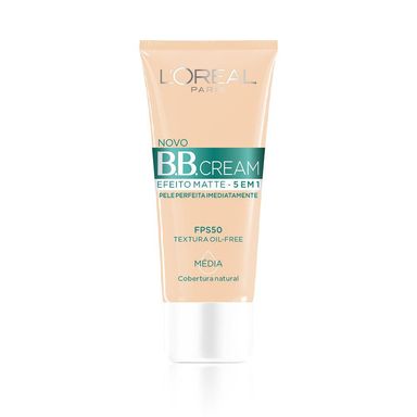 BB Cream L'oreal Matte 5 Em 1 Média FPS50 30ml