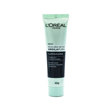 Máscara Facial L'Oréal Argila Pura Detox Iluminadora 40g