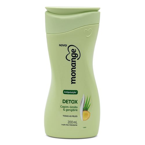 Creme Hidratante Corporal Monange Detox Capim-Limão E Gengibre 200ml