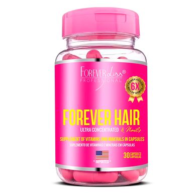 Suplemento Forever Hair Crescimento Capilar Tratamento 30 Cápsulas