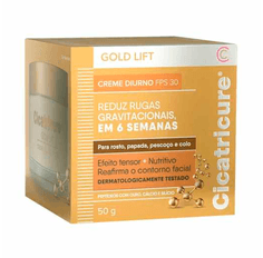 Creme Facial Cicatricure Gold Lift Diurno FPS30 50g