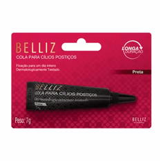 Cola Para Cílios Posticos Belliz Preta 7g