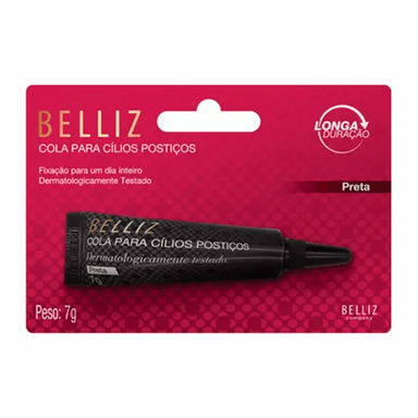 Cola Para Cílios Posticos Belliz Preta 7g