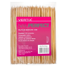 Palito Para Unha Vertix 13 cm Com 100 Unidades - 3228