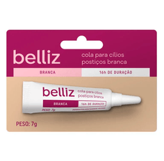 Cola Para Cílios Postiços Belliz Branca 7g