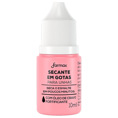 Óleo Secante Em Gotas Para Unhas Farmax 10ml