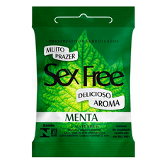 Preservativo Sex Free Menta Com 3 Unidades