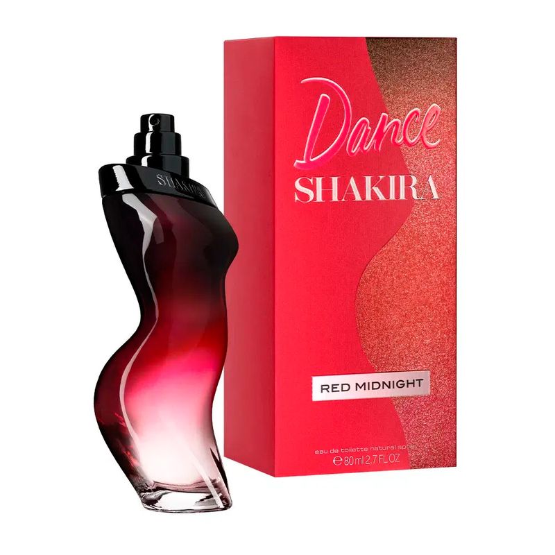 Perfume Shakira Dance Red Midnight Feminino Eau de Toilette 80ml