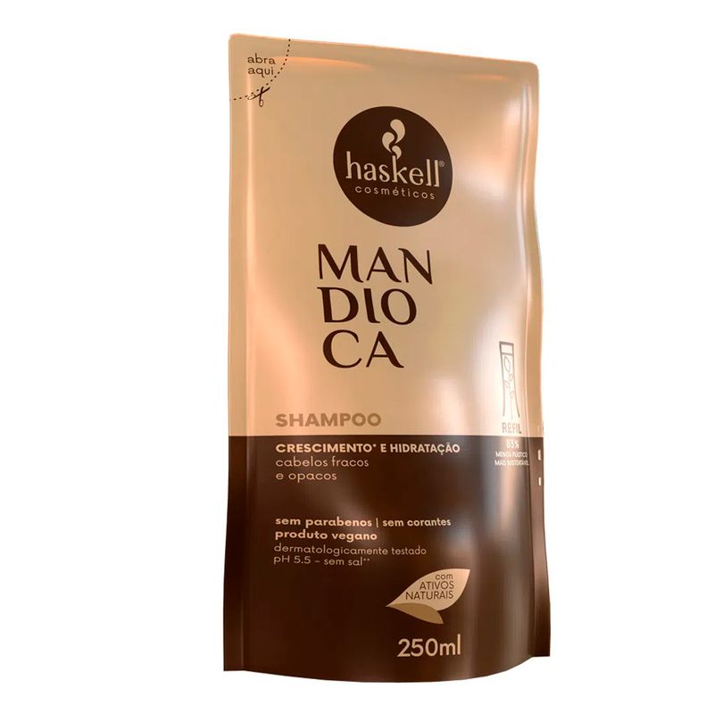 Shampoo Haskell Mandioca Refil 250ml