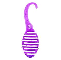 Escova De Cabelo Wet Brush Para Banho - Roxa Glitter