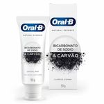 Creme Dental Oral-B 3D White Bicarbonato De Sódio E Carvão 90g