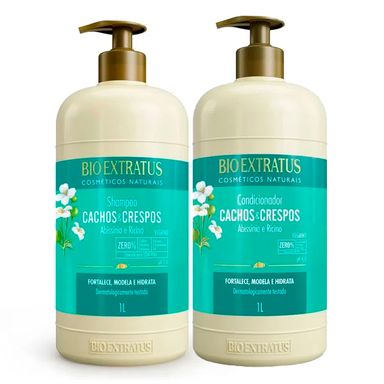 Kit Shampoo+Condicionador Bio Extratus Cachos E Crespos 1L