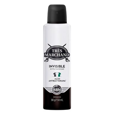 Desodorante Aerossol Antitranspirante Très Marchand Invisible 150ml