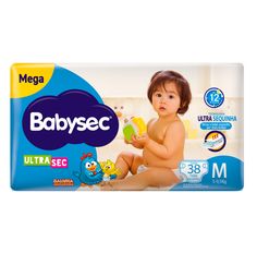 Fralda Descartável Babysec Galinha Pintadinha Ultrasec Mega M 38 Tiras