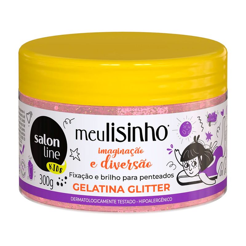 Gelatina Salon Line Meu Lisinho Glitter 300g