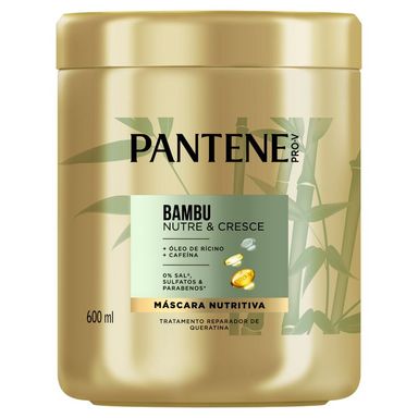 Máscara Capilar De Tratamento Pantene Bambu 600ml