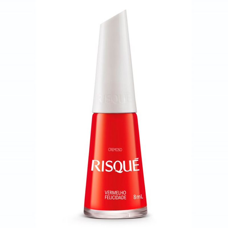 Esmalte Risqué Cremoso Vermelho Felicidade - Lojas Rede