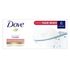Sabonete Em Barra Dove Micelar Anti-Stress - 6 Unidades 90g