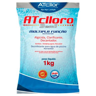 Cloro Atclloro 3 Em 1 Multifunção 1Kg