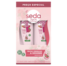 Kit Seda Shampoo + Condicionador 325ml Frutas Vermelhas E Gengibre