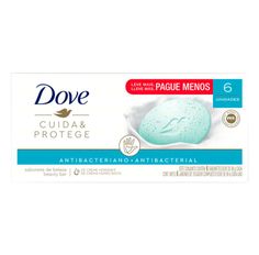 Sabonete Em Barra Dove Cuida E Protege - 6 Unidades 90g